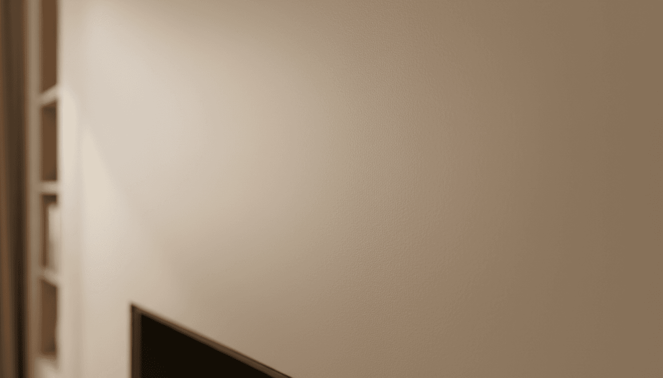 Flawless media wall surface with smooth texture and no visible seams