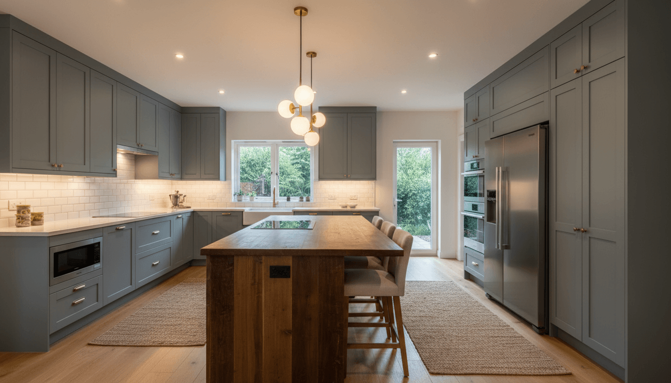 Layered kitchen lighting design
