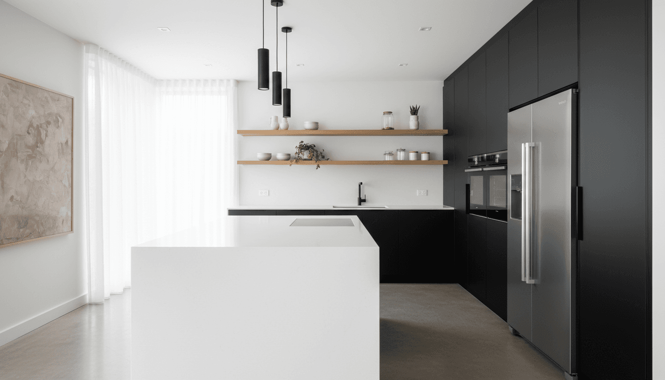 High-end kitchen with custom cabinetry and luxury countertops